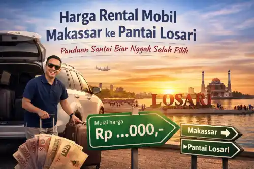 harga rental mobil makassar ke pantai losari