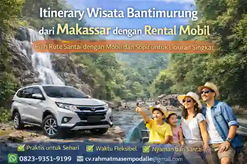 itinerary wisata bantimurung dari makassar