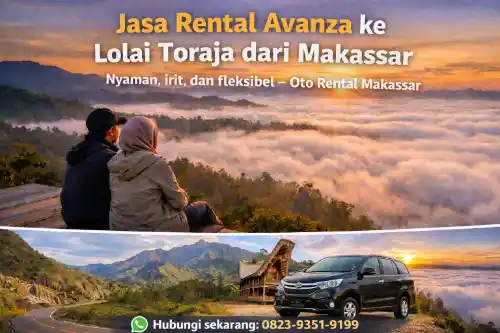 jasa rental avanza ke lolai toraja