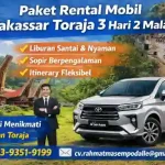 paket rental mobil makassar toraja