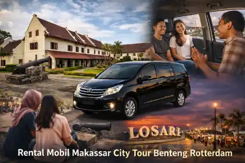 rental mobil makassar city tour benteng rotterdam