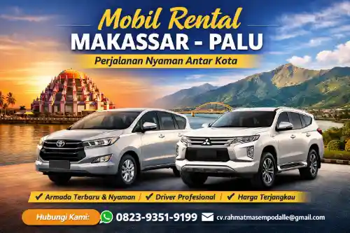 mobil rental makassar palu