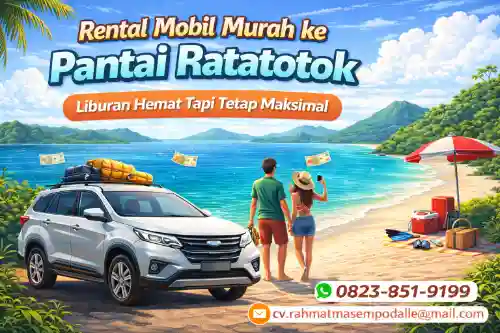 rental mobil murah ke pantai ratatotok