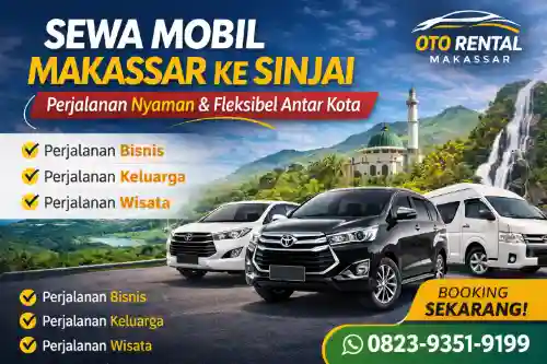 sewa mobil makassar ke sinjai