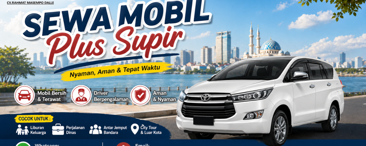 Sewa Mobil Plus Supir di Makassar