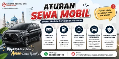 Aturan Sewa Mobil di Makassar