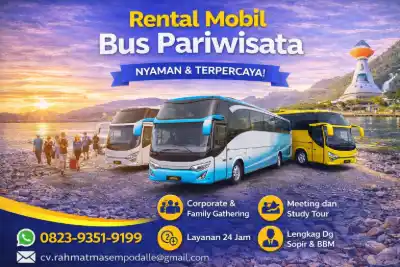 Rental Mobil Bus Pariwisata di Makassar