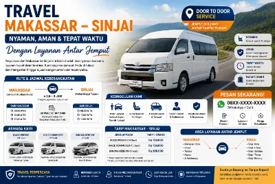 Travel Makassar Sinjai Nyaman dengan Layanan Antar Jemput