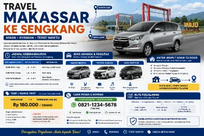 travel makassar ke sengkang