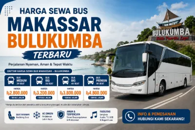 Harga sewa bus makassar bulukumba