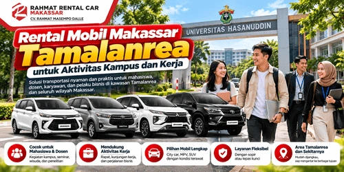 Rental Mobil Makassar Tamalanrea untuk Aktivitas Kampus dan Kerja