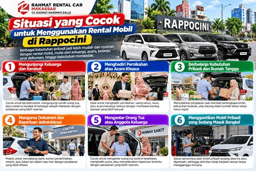 Situasi yang Cocok untuk Menggunakan Rental Mobil di Rappoci