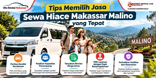 Sewa Hiace Makassar Malino