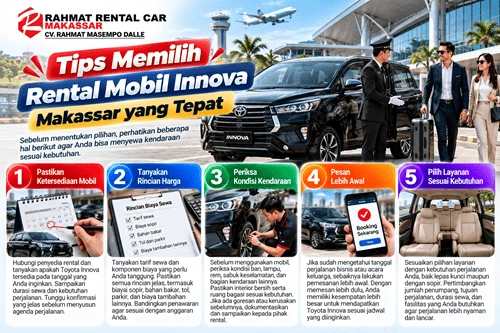 Tips Memilih Rental Mobil Innova Makassar yang Tepat