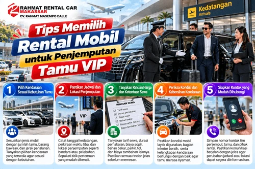 Tips Memilih Rental Mobil untuk Penjemputan Tamu VIP